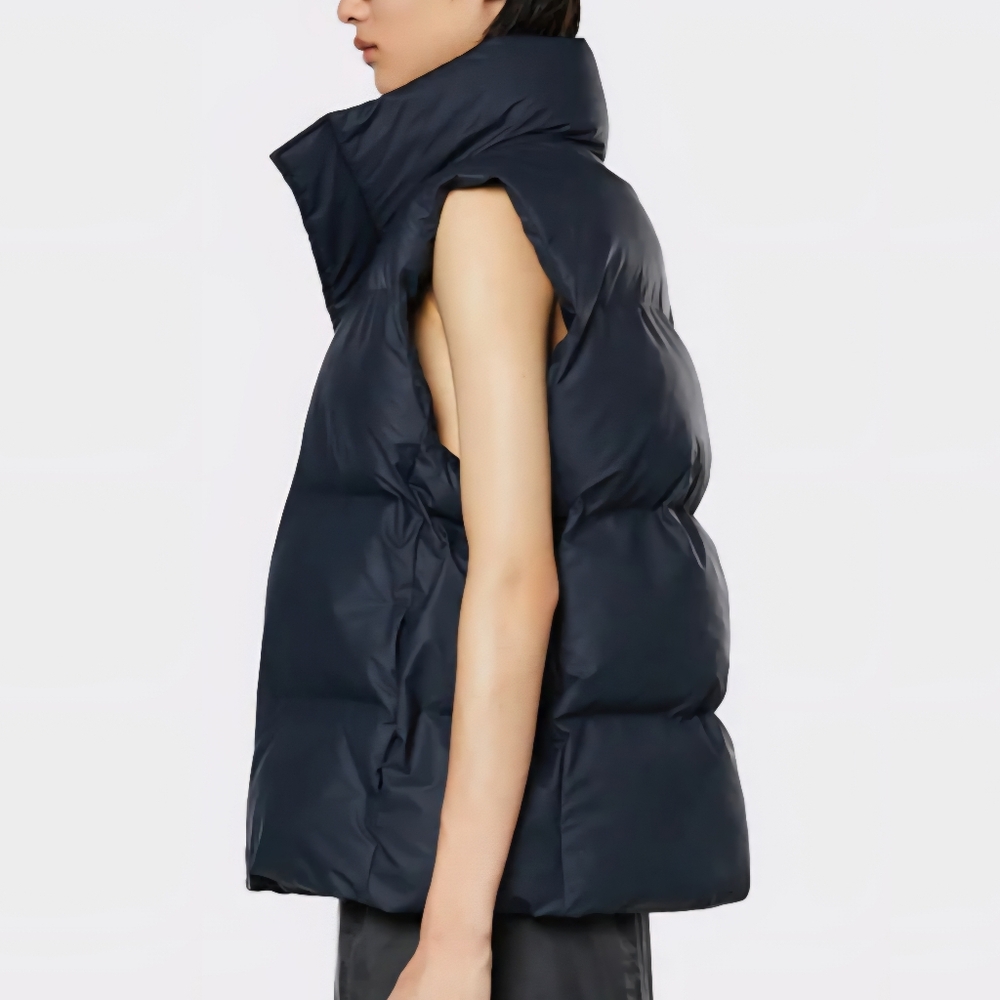 RAINS Insulated Puffer Vest ~NAVY ~MEDIUM **NEW - Picture 3 of 12